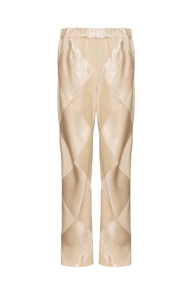 Pumpkin Chequered Pant