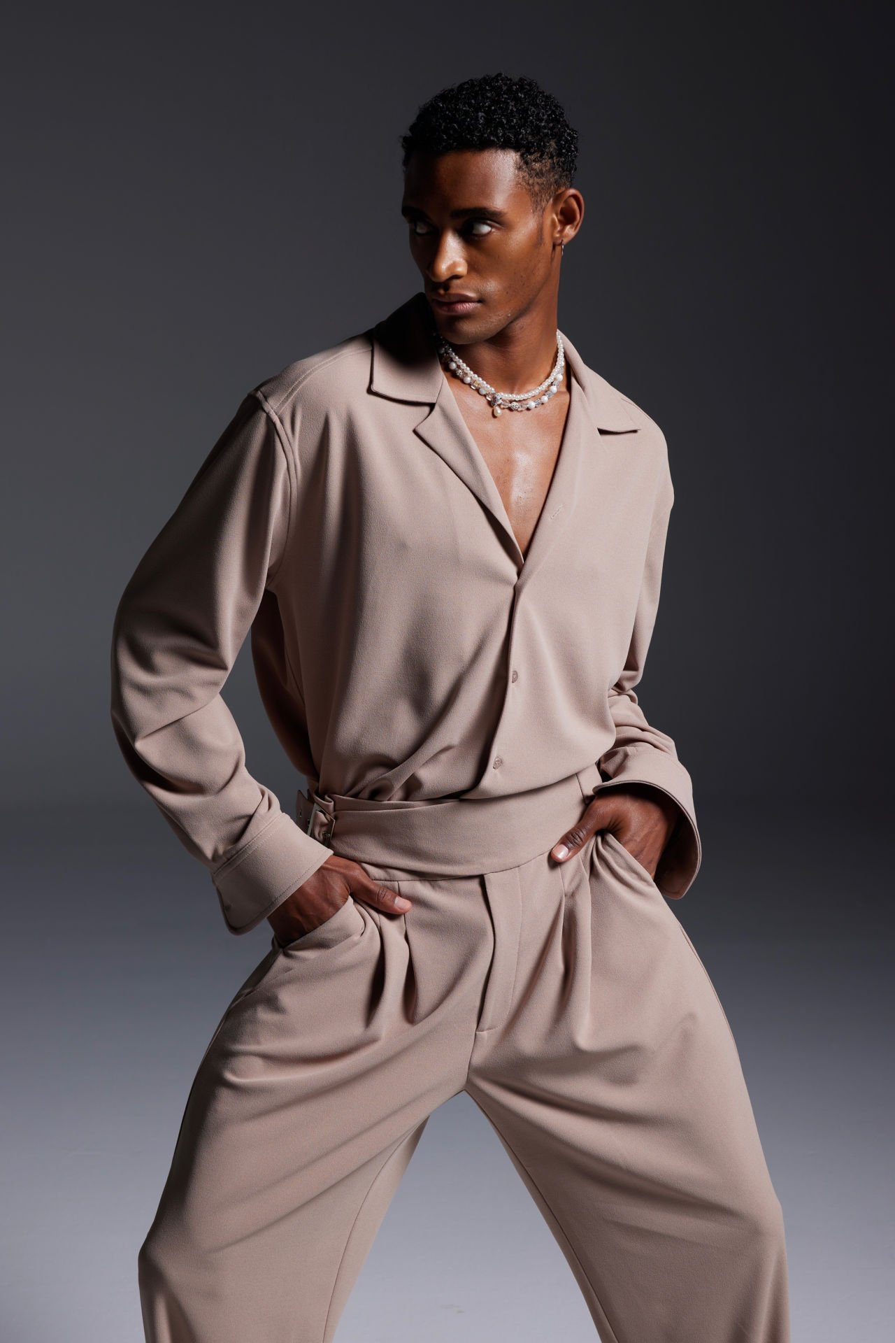 Brown Cocktailk Shirt