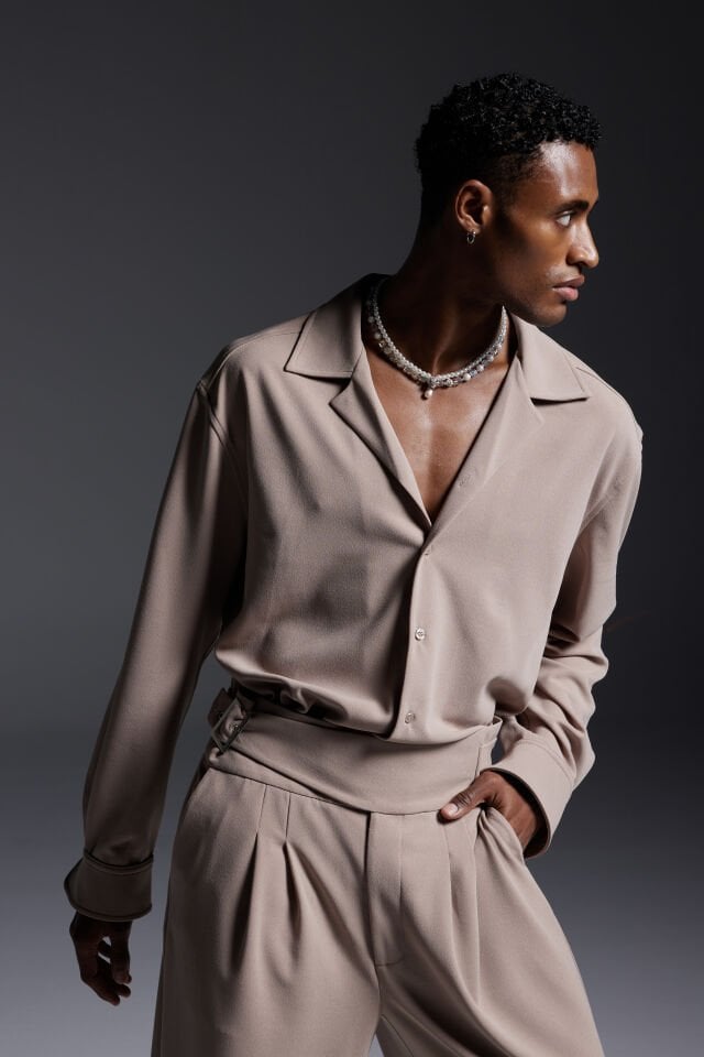 Brown Cocktailk Shirt