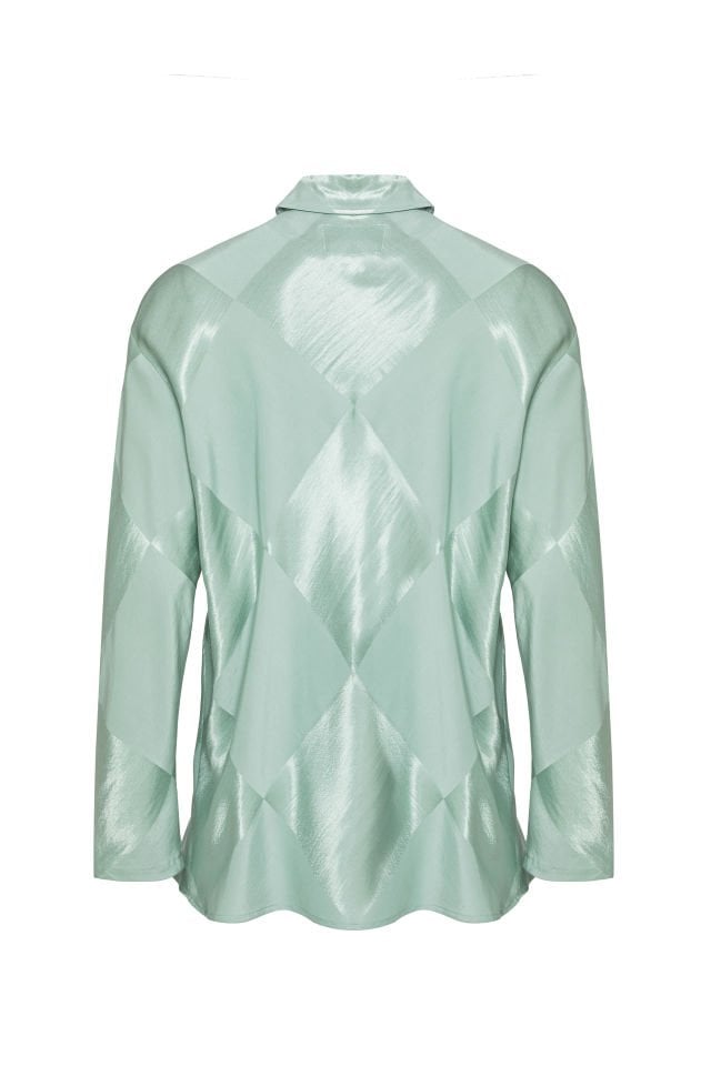 Baby Blue Chequered Shirt