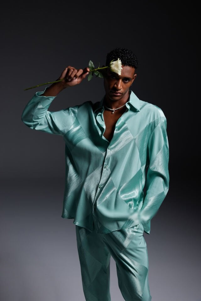 Baby Blue Chequered Shirt