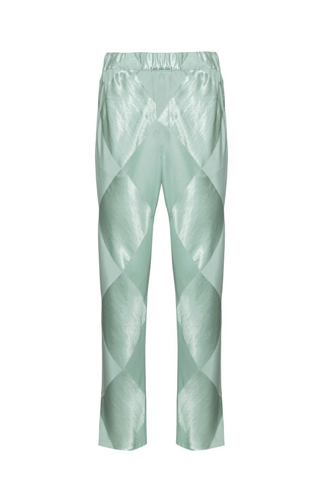 Baby Blue Chequered Pant