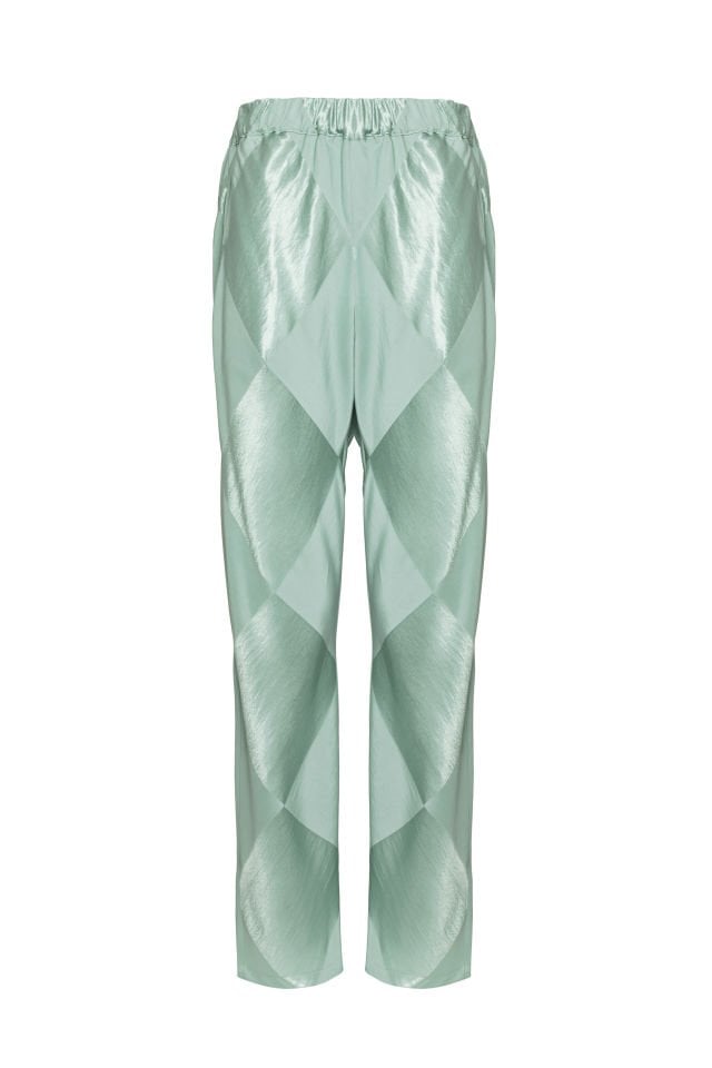 Baby Blue Chequered Pant