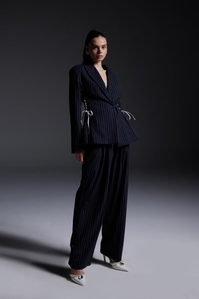 Striped Navy Blue Jacket