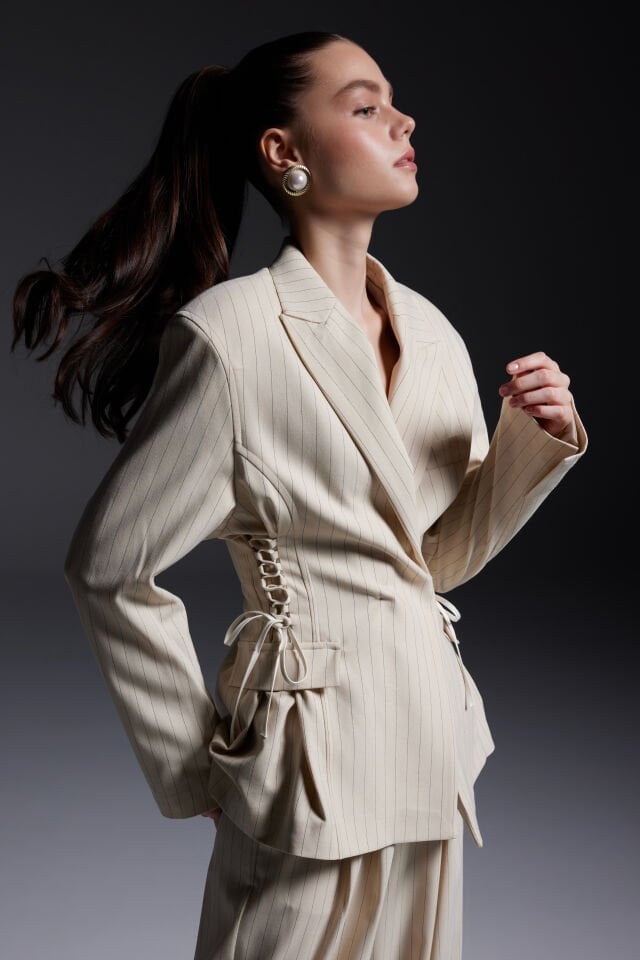 Striped Cream Jacket