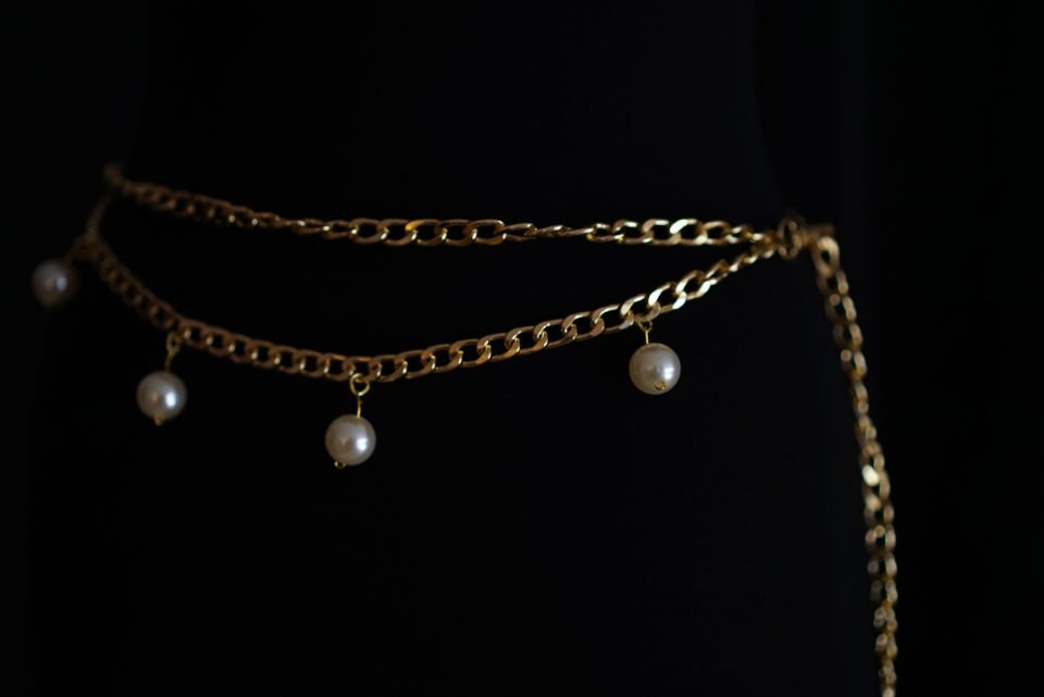 Graıned Pearl Belt