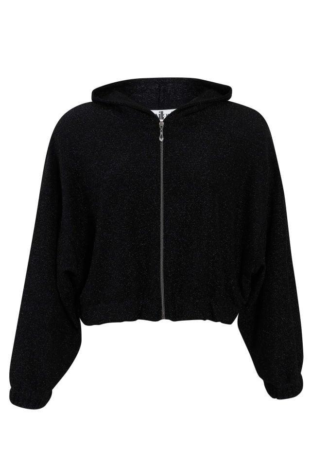 BLACK & Silvery Venus Hoodie