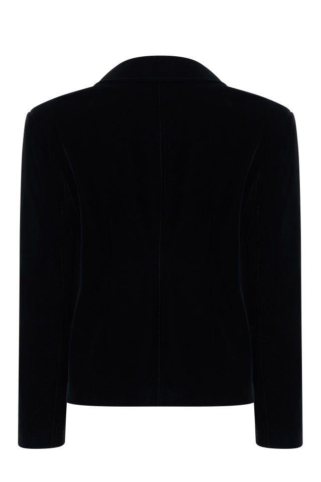 Black Jacket Dress with eyelet lacing detail