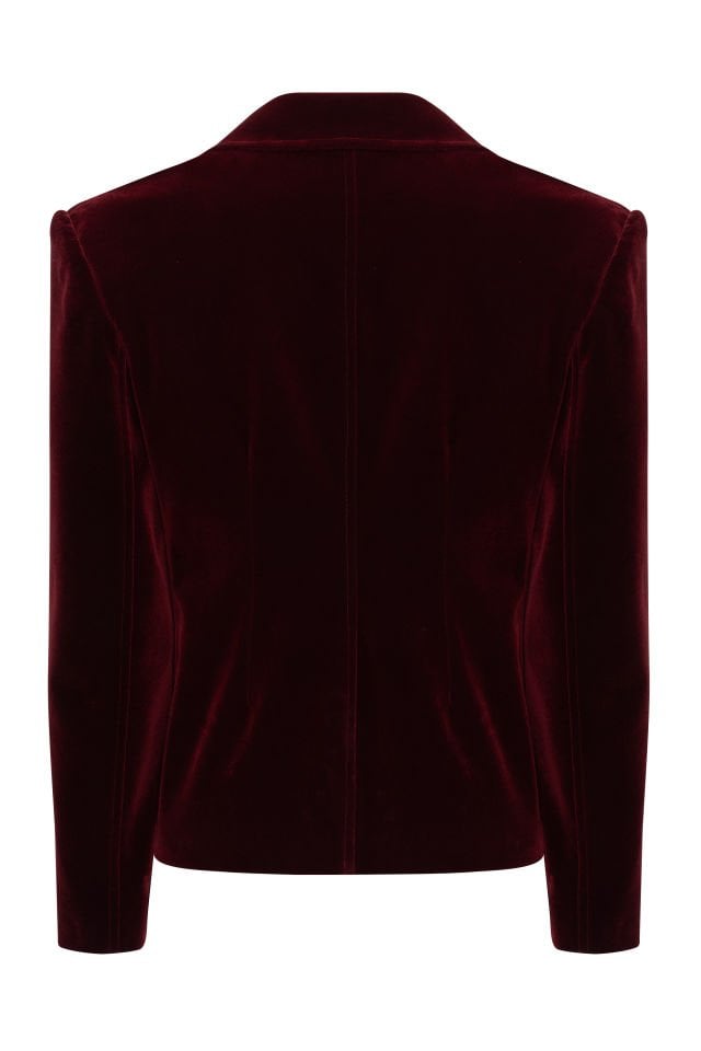 Bordo Jacket Dress with eyelet lacing detail