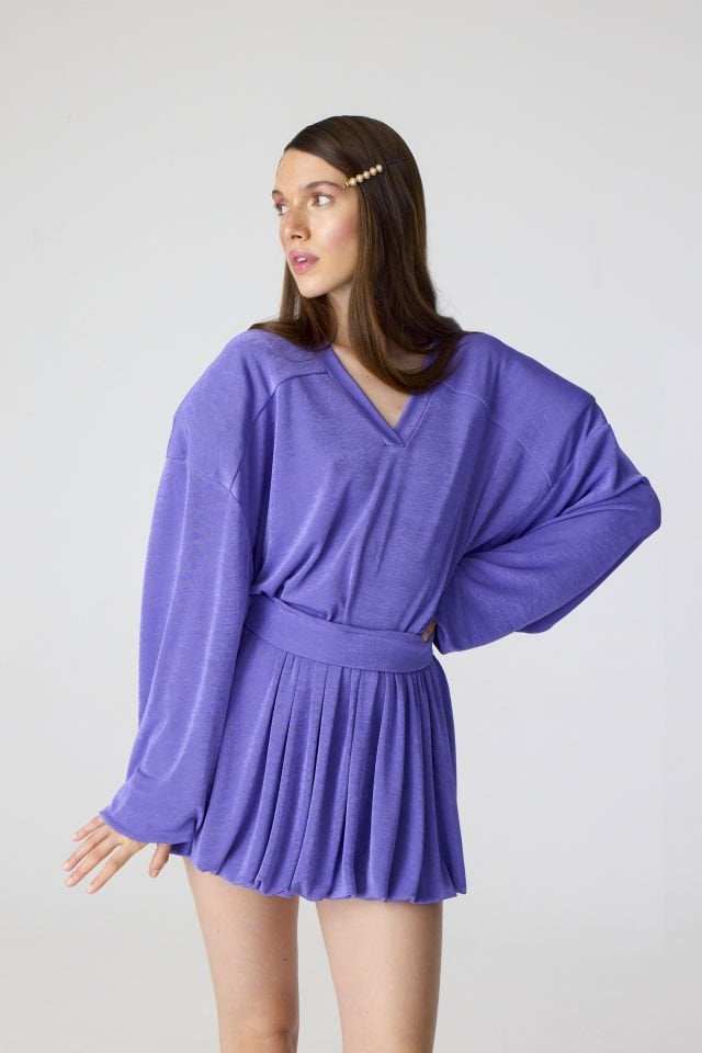 Oversized Purple Skirt