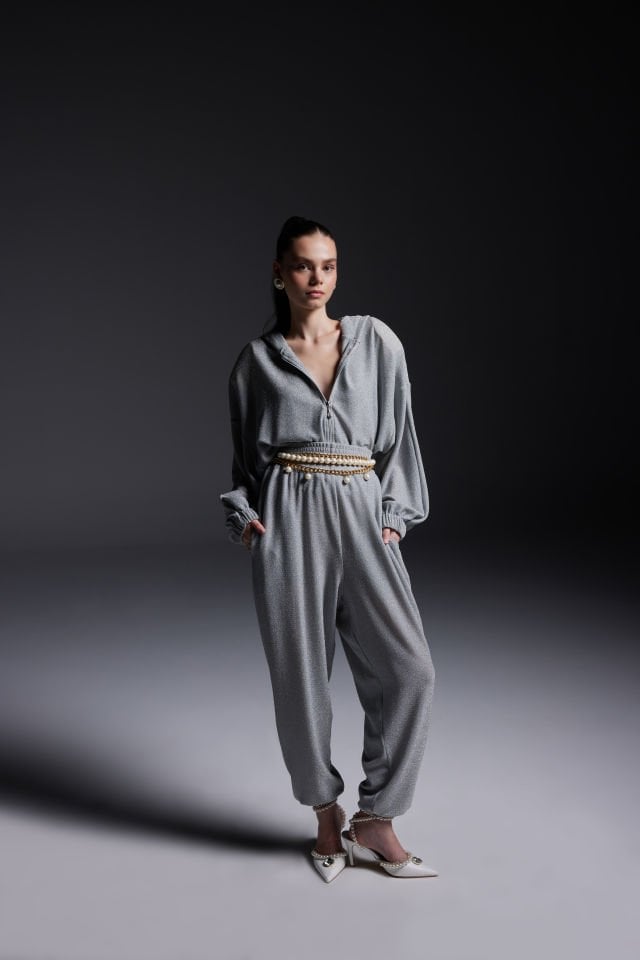 Gray & Silvery Venus Hoodie