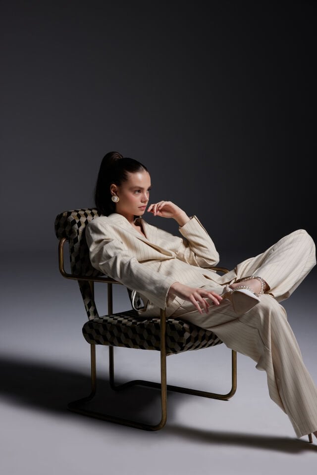 Striped Cream Jacket