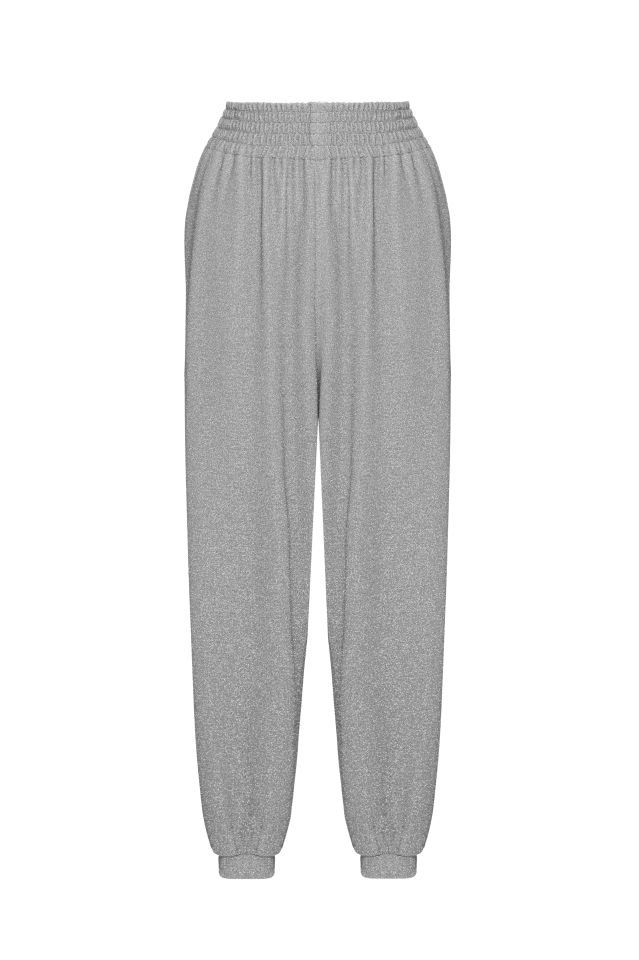 Gray & Silvery Venus Sweat Pant